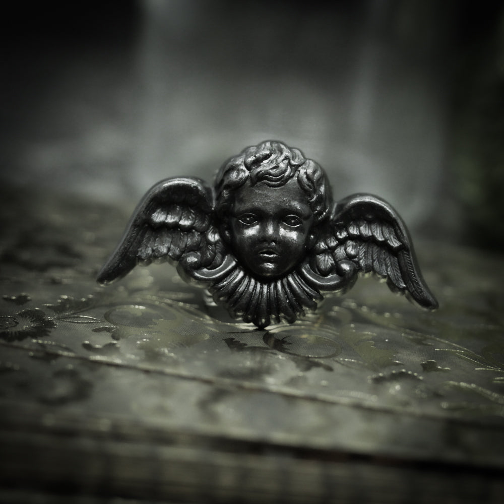 gothic angel ring