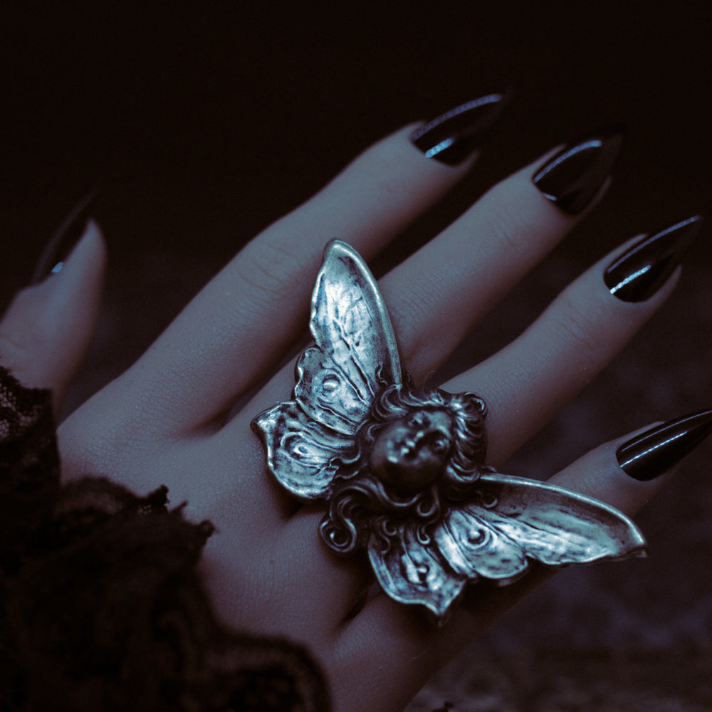 art nouveau statement ring