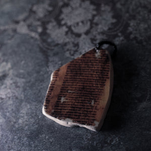 Dead Sea Scroll Fragment Shipwreck Pottery Pendant